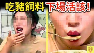 為了流量沒底線！中國網紅吃豬飼料、用鞋吃飯、還偷住急診室，結果下場超活該！