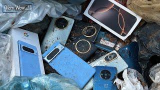 .!! i see Google Pixel 8 Pro_iPhone & alots of Huawei Phone in Landfill | Restore iPhone 12 Pro Max