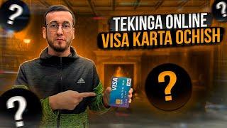 VISA KARTA OCHISH JUDA OSON VA TEKIN BANKGA BORISH SHART EMAS TG PREMIUM OLISHNIXAM KO`RSATDIK