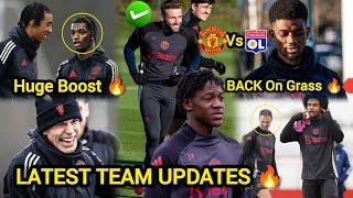 NoW AMAD, ZARKIZEE, HEAVEN....MAN UNITED TRAINING NEWS& UPDATES  AHEAD OF LYON FC #manunitednews