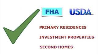What are the differences between FHA and USDA loans?