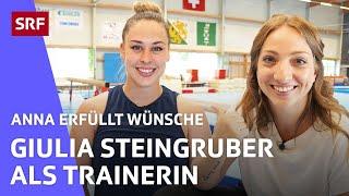 Trainieren mit Giulia Steingruber | Anna erfüllt Wünsche | SRF Kids – Kindervideos