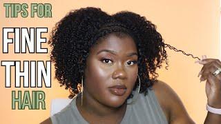 DO'S & DON'TS of Having Fine, Thin, Low Density Natural Hair!