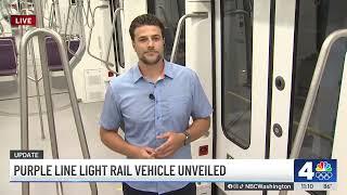 See It: Purple Line reveals what its light rail vehicle looks like | NBC4 Washington