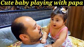 Cute baby playing with papa || Funny Baby || Aizal Abdul Wahab || Baby Aizal