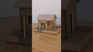 Beautiful small Cardboard House | Making a Modern Cardboard House DIY Miniature Cardboard House.