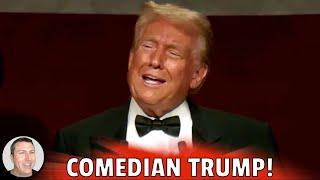 Donald Trump Does Standup Comedy Routine at Al Smith Dinner, a Catholic Fundraiser in New York City