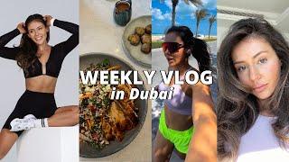 WEEKLY VLOG LIVING IN DUBAI | 20k Run, salmon salad recipe, pampering shoot day