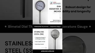 Bi-metal Dial Thermometer - Temperature Gauge ( 0 to 120 Deg C )  | "Ji" Japsin Instrumentation