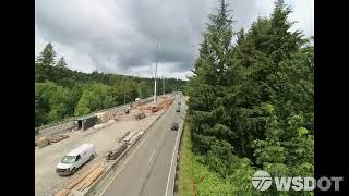 SR 3 Chico Creek bridge building time lapse