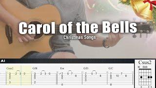 Carol of the Bells - Christmas Songs | Fingerstyle Guitar | TAB + Chords