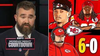 Monday Night Countdown | Chiefs 3-peat is destined - Jason Kelce on Mahomes & KC  lone unbeaten team