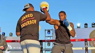 Jared Anderson LOOKS RAZOR SHARP with Sugar Hill Steward ahead of Martin Bakole fight!