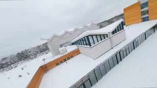 Mesmerizing drone footage capturing TalTech campus - Winter 2021