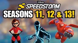 NEW Disney Speedstorm Roadmap! THREE New Seasons Revealed!! (Incredibles, Tron & Big Hero 6)