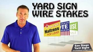 Yard Sign Wire Stakes - San Diego Political Campaign H Wire Stakes