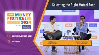 Selecting The Right Mutual Fund | Dhirendra Kumar x Neil Borate | Mint Money Summit