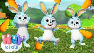 Sleeping Bunnies Hop Hop Hop  Song for Toddlers | HeyKids - Nursery Rhymes