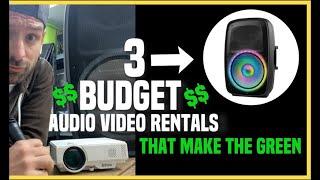 3 Popular Cheap [Big Profits] Audio Video Rental Company Items