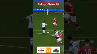 Bakayo Saka power hit to score a goal against 󠁧󠁢󠁷󠁬󠁳󠁿  #fifaworldcup #shorts