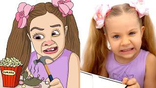 Diana Roma and sweetest stories - funny cartoon drawing meme 