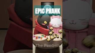 EPIC PRANK : Couple Cat Prank Animation #funny #prank