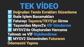 TEK VİDEO - DOĞRUDAN TEMİN TÜM İŞLEM BASAMAKLARI - TKYS, VİF, MYSV2