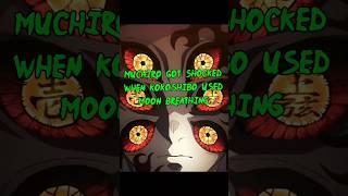 Muchiro Got shocked when kokoshibo used moon breathing | Demon Slayer edit  | #shorts#fyp#viralshors