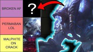 WILD RIFT TIER LIST 4.2A *UPDATED* VOLIBEAR + ORNN ARE INSANE