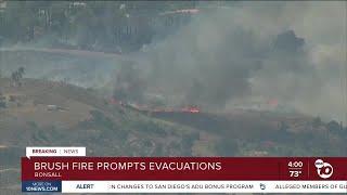 Vegetation fire in Bonsall poses threat to community
