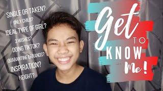 Get To Know Me || Elmer Tunggolh Jr. || Philippines