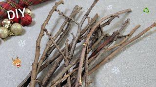 VERY Beautiful ! Christmas decoration idea with Tree branch - Genius recycling crafts - DIY hacks