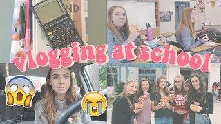 VLOGGING AT SCHOOL + grwm PLAYLIST LIVE week in my life | sammi nicole