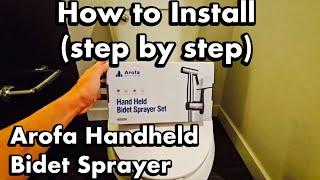 Arofa Handheld Bidet Sprayer for Toilet: How to Install (step by step)