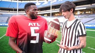 I 1v1'd NFL Players With A Magnetic Football