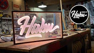 Building a led sign for less than 20$!! #cnc #led #sign