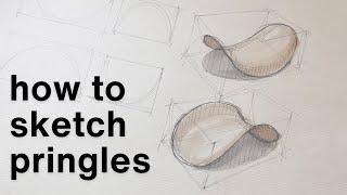 How to sketch a pringle! - It's so simple!