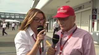 2015 Japan - Pre-Qualifying: Niki Lauda on Button - 'Ron, pay him the money, he's worth it'