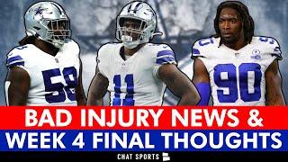 Cowboys Get TERRIBLE Injury News On Micah Parsons & DeMarcus Lawrence | + Mazi Smith & Tyler Guyton