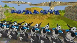 100 Clone Snipers VS 100,000 Battle Droid Army Invasion! - Men of War: Star Wars Mod