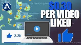 Make $0.30 Per Video Liked (Ways To Make Money Online)