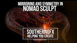 Nomad Sculpting App - Symmetry and mirroring.