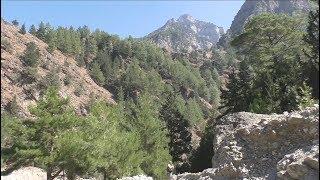 Crete Gorge of Samaria downhill hike 50FPS 1080P