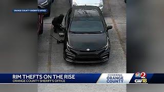 Central Florida law enforcement warns of spike in rim thefts