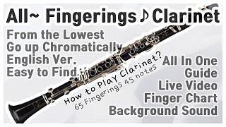 [Clarinet]All~ 65 Fingerings 45 notes. All In One Guide. Chromatically[ENG]