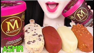 ASMR MAGNUM ICE CREAM 매그넘 초콜릿 아이스크림 먹방 EATING SOUNDS