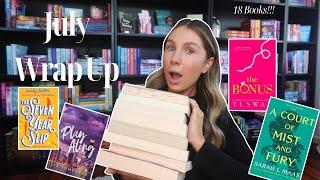 The 18 Books I read in July!!! July Reading Wrap Up 