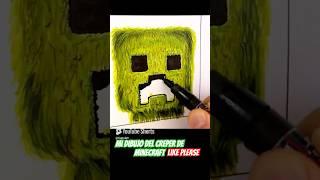 Dibujo del Creeper de la movie de Minecraft #minecraft #creeper #cunsart #drawing #art