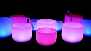 Crystal Bowls Deep Sleep & Chakra Healing Release Stress & Anxiety 432Hz Sound Bath