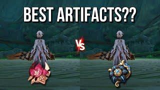 Arlecchino with Gladiator vs Fragment Damage Comparison & Showcases! Which Artifact Set Is Superior?